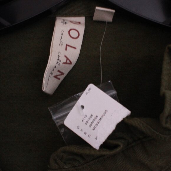 Anthropologie Dolan Olive Green Ruffle Utility Jacket Cotton - Picture 3 of 13